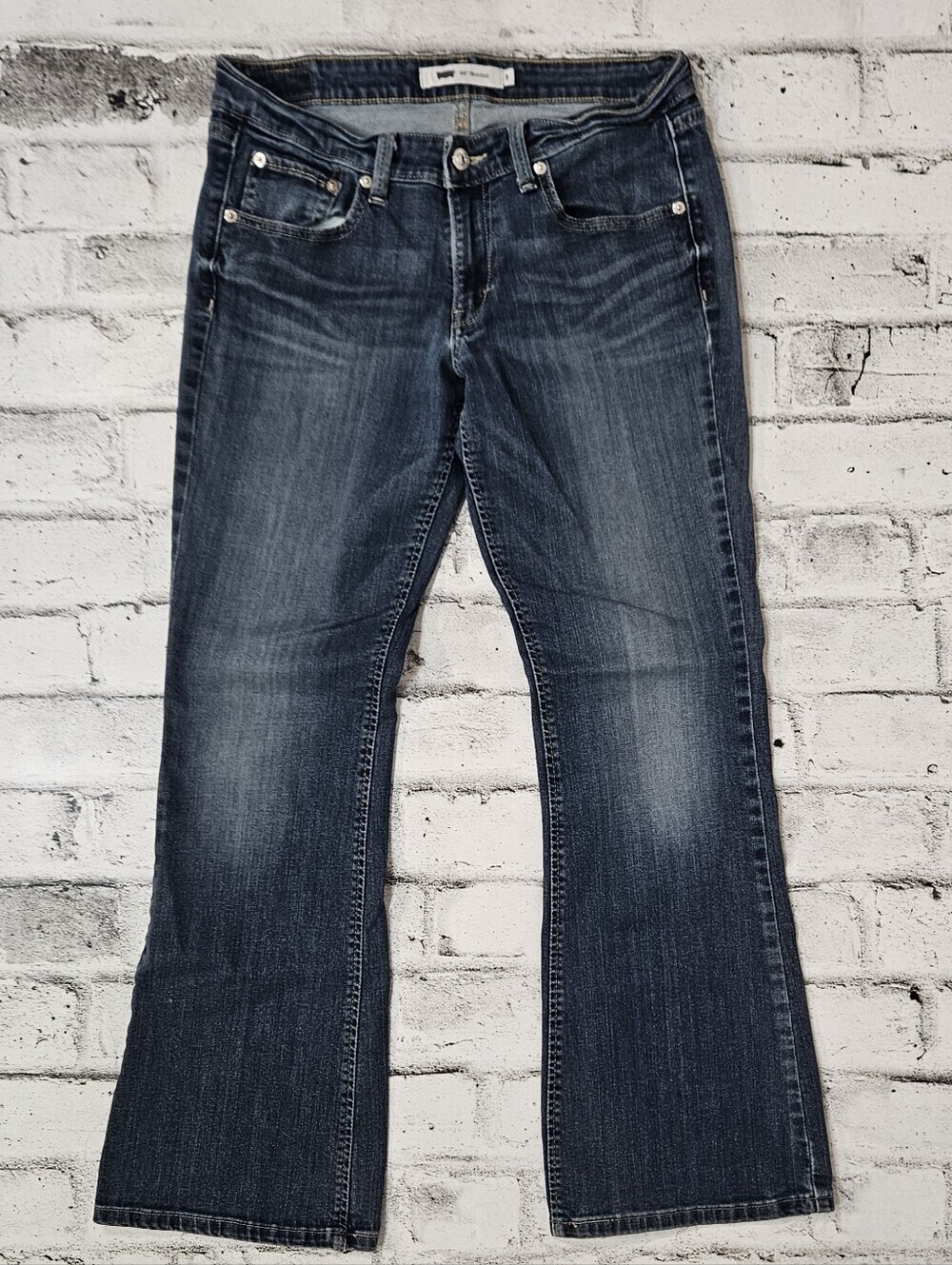 Levi's 518 Bootcut Jeans Womens Size 9 Dark Wash Mid Rise Denim